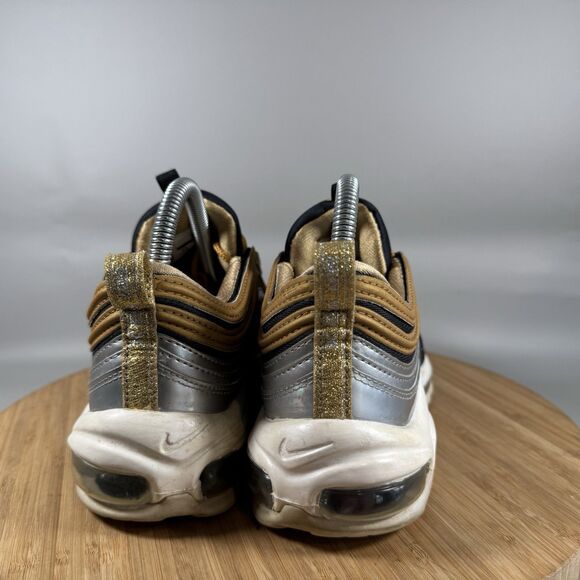 Nike‎ Womens Air Max 97 AQ4137-700 Gold Running Shoes Sneakers Size 7.5 - Picture 4 of 8